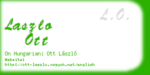 laszlo ott business card